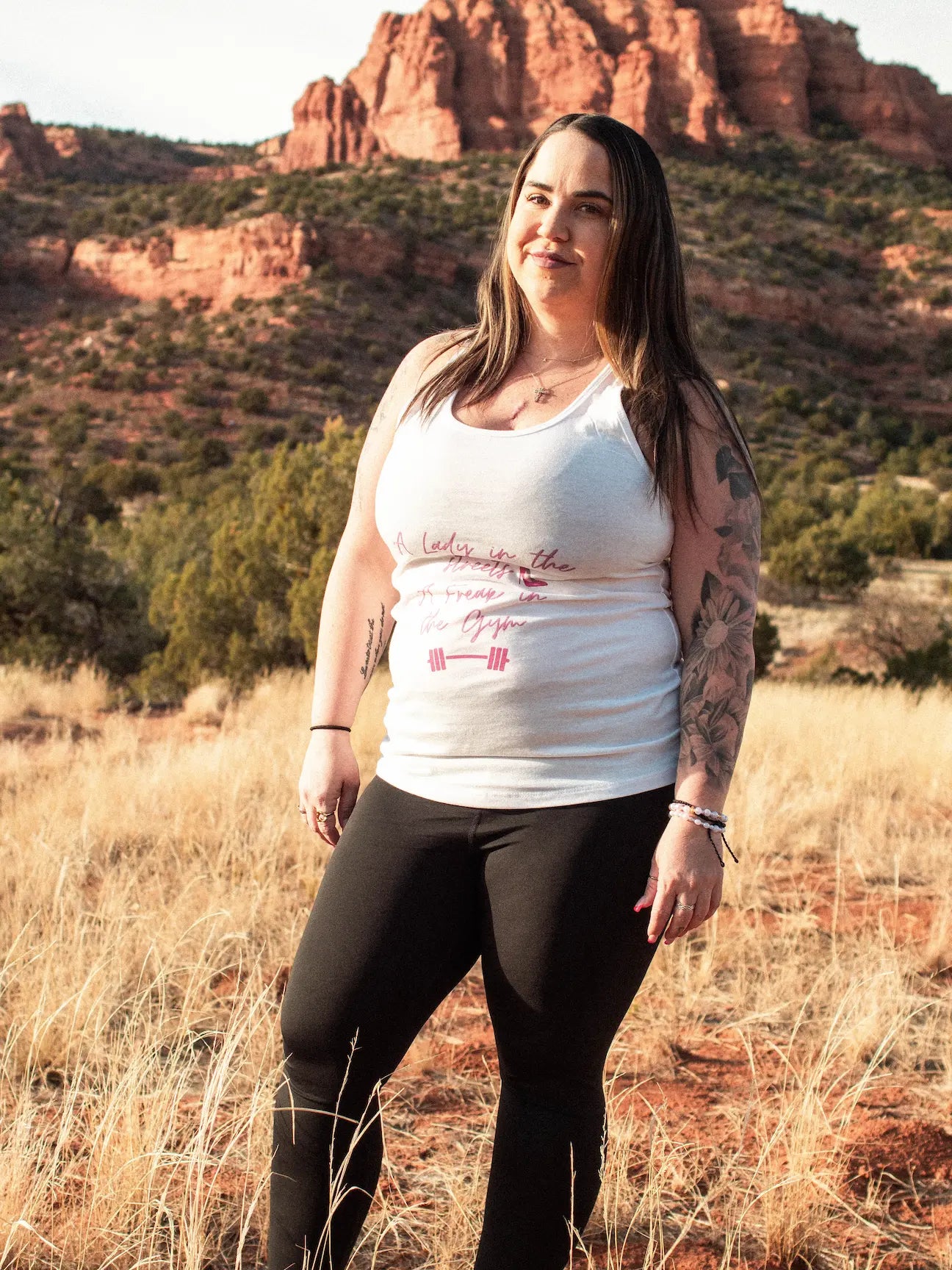 Lady in the Streets, Freak in the Gym – Women’s Racerback Tank