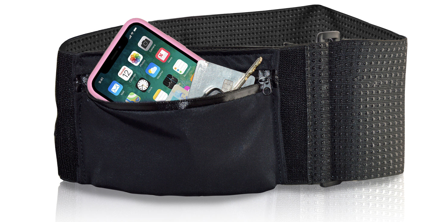 Keepsitup elastic work out belt helps prevent pants from sliding under you belly while working out. Slim, Bounce Free, Adjustable Cinching Work out Belt