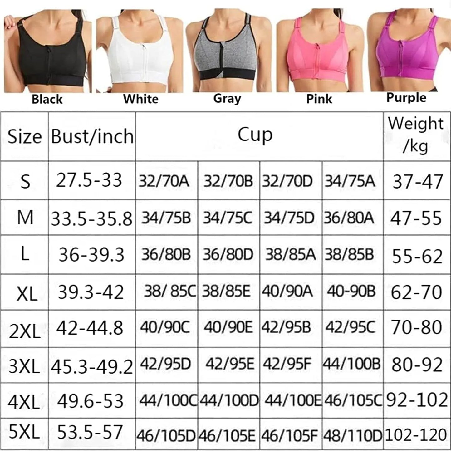 Shockproof Breathable Adjustable Cinching Bra